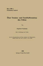 Über Trocken- und Feuchtluftresistenz des Pollens