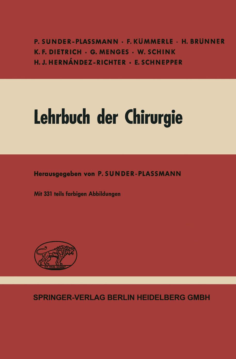 Lehrbuch der Chirurgie