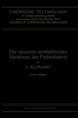 Die Neueren Synthetischen Verfahren der Fettindustrie