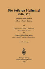 Die äußeren Heilmittel 1950-1955