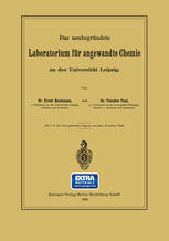 Das neubegründete Laboratorium für angewandte Chemie an der Universität Leipzig