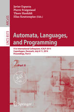 Automata, Languages, and Programming 41st International Colloquium, ICALP 2014, Copenhagen, Denmark, July 8-11, 2014, Proceedings, Part II