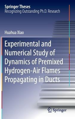 Experimental and Numerical Study of Dynamics of Premixed Hydrogen-Air Flames Propagating in Ducts