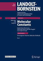 Molecular Constants Mostly from Microwave, Molecular Beam, and Sub-Doppler Laser Spectroscopy Paramagnetic Diatomic Molecules (Radicals), Part 1