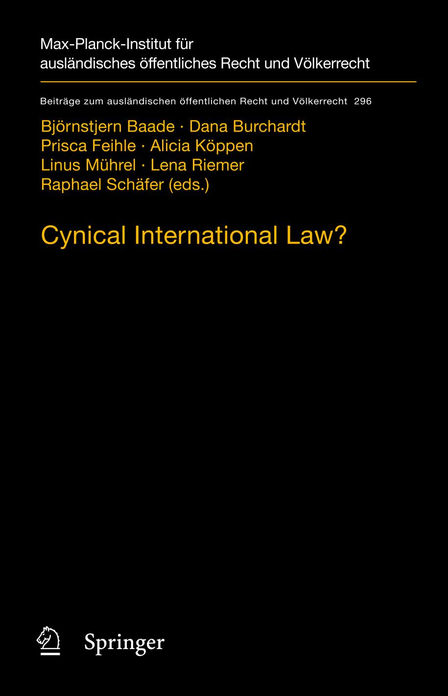 Cynical international law? : abuse and circumvention in public international and European law