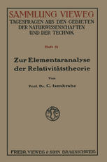 Zur Elementaranalyse der Relativitätstheorie : Einleitung und Vorstufen.