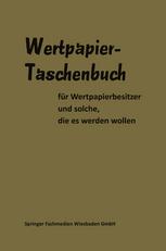 Wertpapier Taschenbuch.