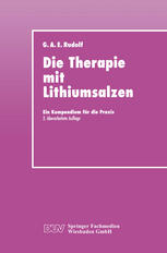 Die Therapie mit Lithiumsalzen Ein Kompendium für die Praxis