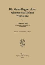 Die Grundlagen einer wissenschaftlichen Wertlehre