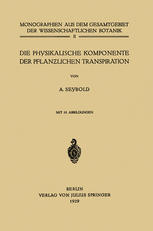 Die physikalische Komponente der Pflanzlichen Transpiration