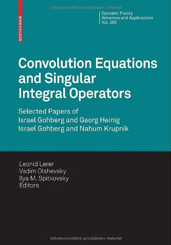 Convolution Equations and Singular Integral Operators