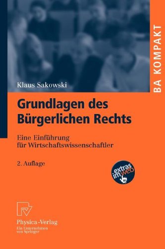 Grundlagen Des Burgerlichen Rechts