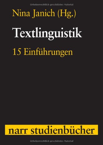 Textlinguistik : 15 Einführungen