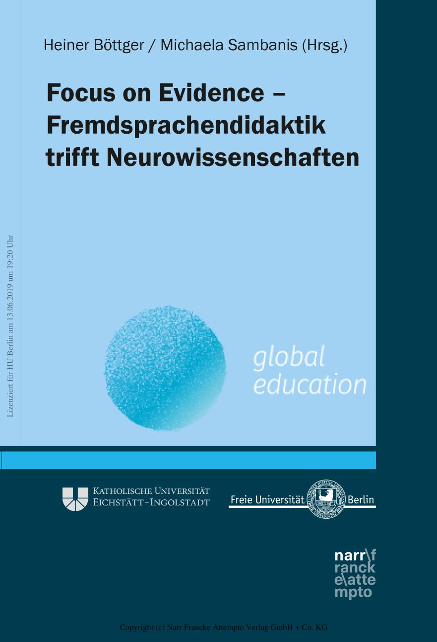 Focus on Evidence : Fremdsprachendidaktik trifft Neurowissenschaften