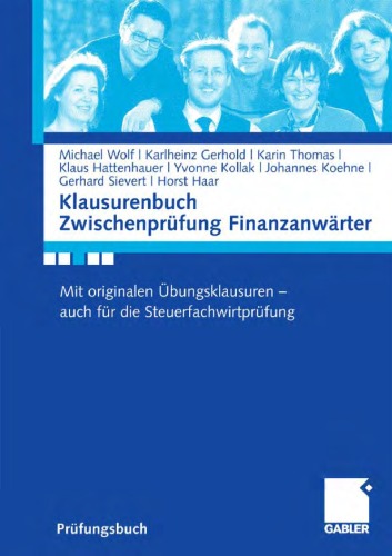 Klausurenbuch Zwischenprufung Finanzanwarter