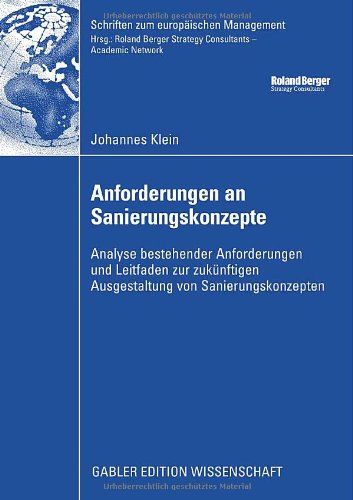 Anforderungen an Sanierungskonzepte