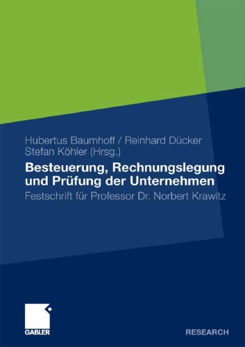 Besteuerung, Rechnungslegung Und Prufung Der Unternehmen