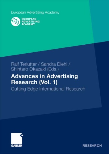 Advances in Advertising Research, Volume 1