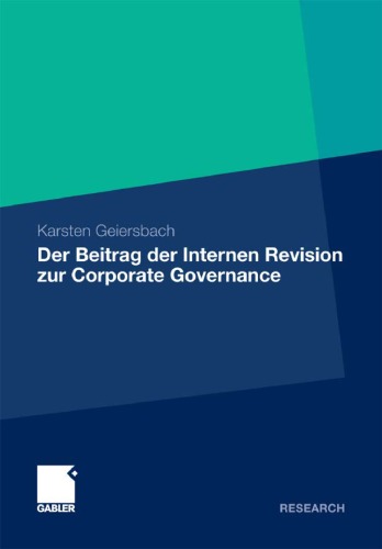 Der Beitrag Der Internen Revision Zur Corporate Governance