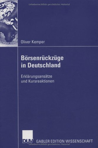 Borsenruckzuge in Deutschland