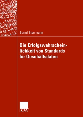 Die Erfolgswahrscheinlichkeit Von Standards Fur Geschaftsdaten