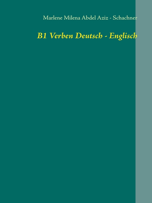 B1 Verben Deutsch--Englisch