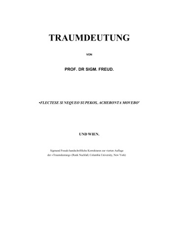 Traum und Dichtung-Traum und Mythus