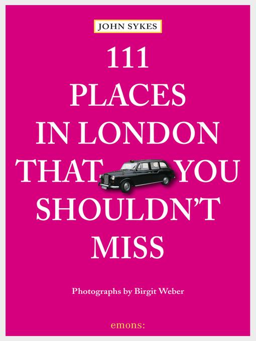 111 Places in London, that you shouldn't miss