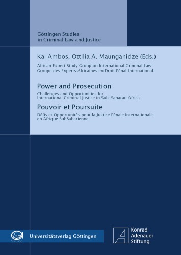 Power and Prosecution - Pouvoir et Poursuite