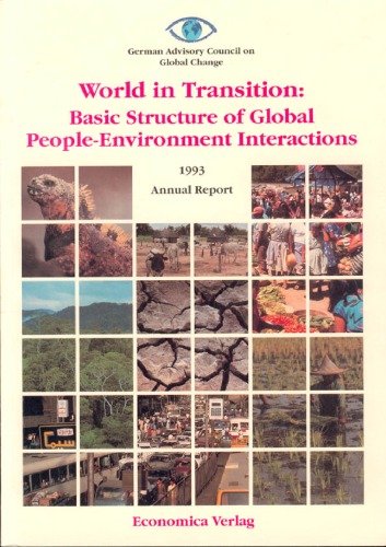 World In Transition   Basic Structure Of Global People Environment Interactions