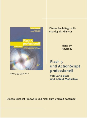 Flash 5 Und Action Script Professionell