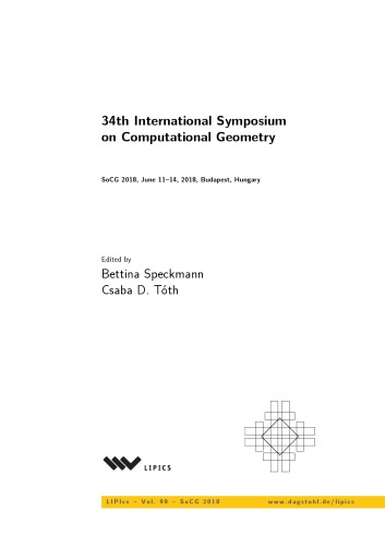 34th International Symposium on Computational Geometry (SoCG 2018)