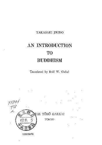 An introduction to Buddhism