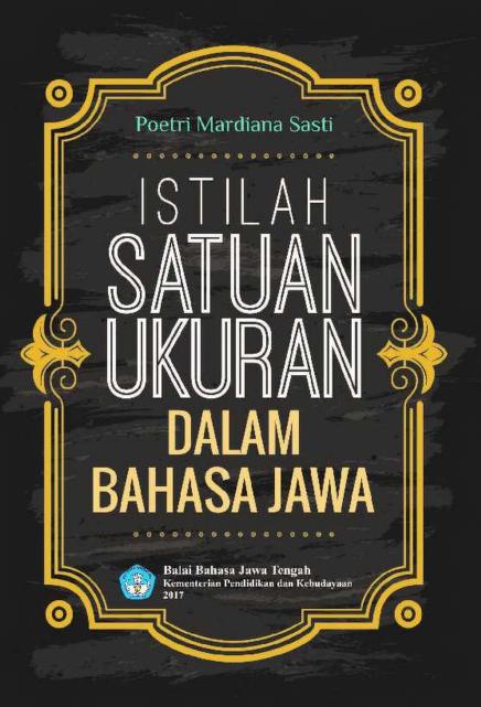 Istilah Satuan Ukuran dalam Bahasa Jawa