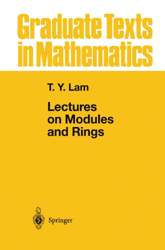 Lectures on modules and rings / monograph.