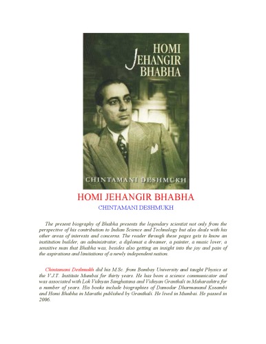 HOMI JEHANGIR BHABHA