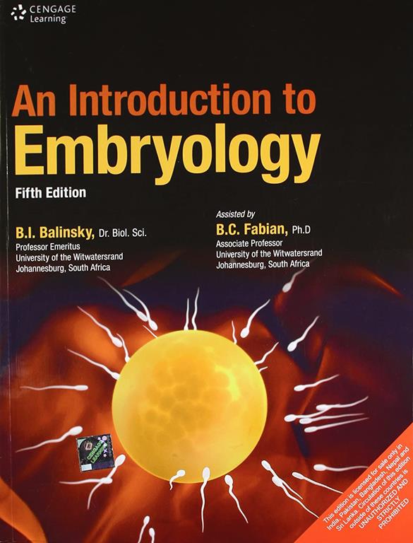 An Introduction To Embryology 5Ed (Pb 2012)