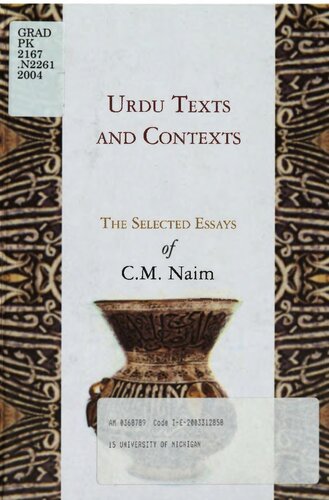Urdu Texts And Contexts