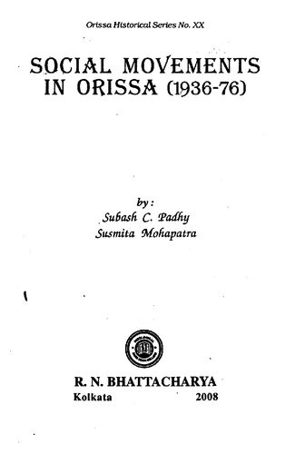 Social movements in Orissa (1936-76)