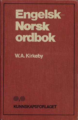 Engelsk-Norsk ordbok.