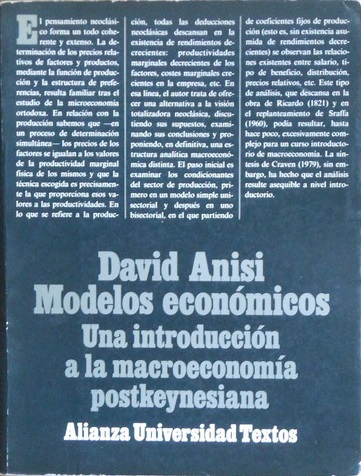 Modelos Economicos/ Economic Models