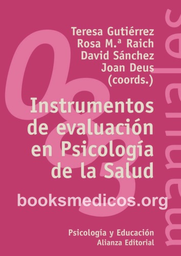 Instrumentos de evaluación en Psicología de la Salud.