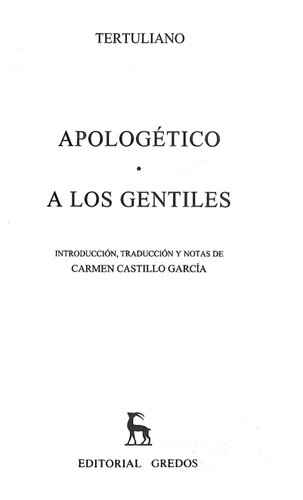 Apologetico - A Los Gentiles