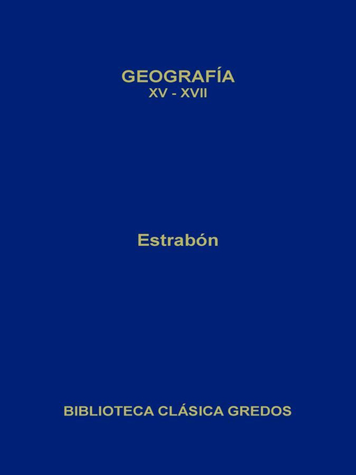 Geografía. Libros XV-XVII