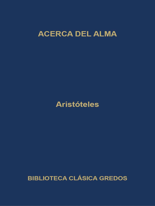 Acerca del alma