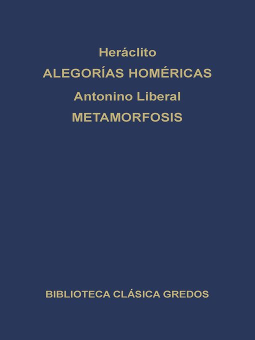 Alegorías de Homero. Metamorfosis.