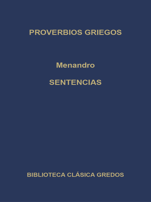 Proverbios griegos. Sentencias