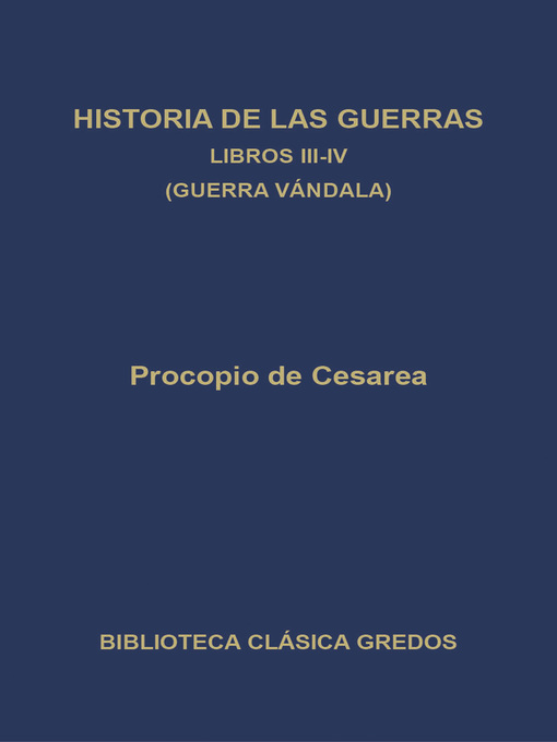 Historia de las guerras. Libros III-IV. Guerra vándala.