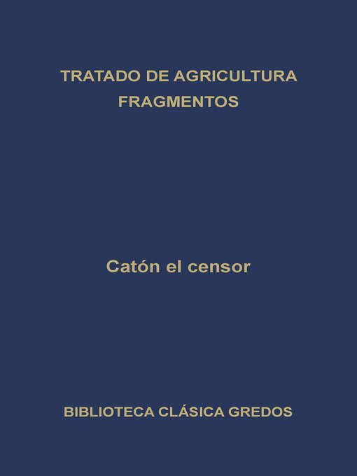 Tratado de agricultura. Fragmentos.