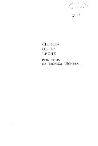 Ciencia De La Leche - Principios De Tecnica Lechera